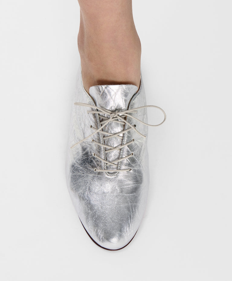 silver dress shoe Oxford Dance