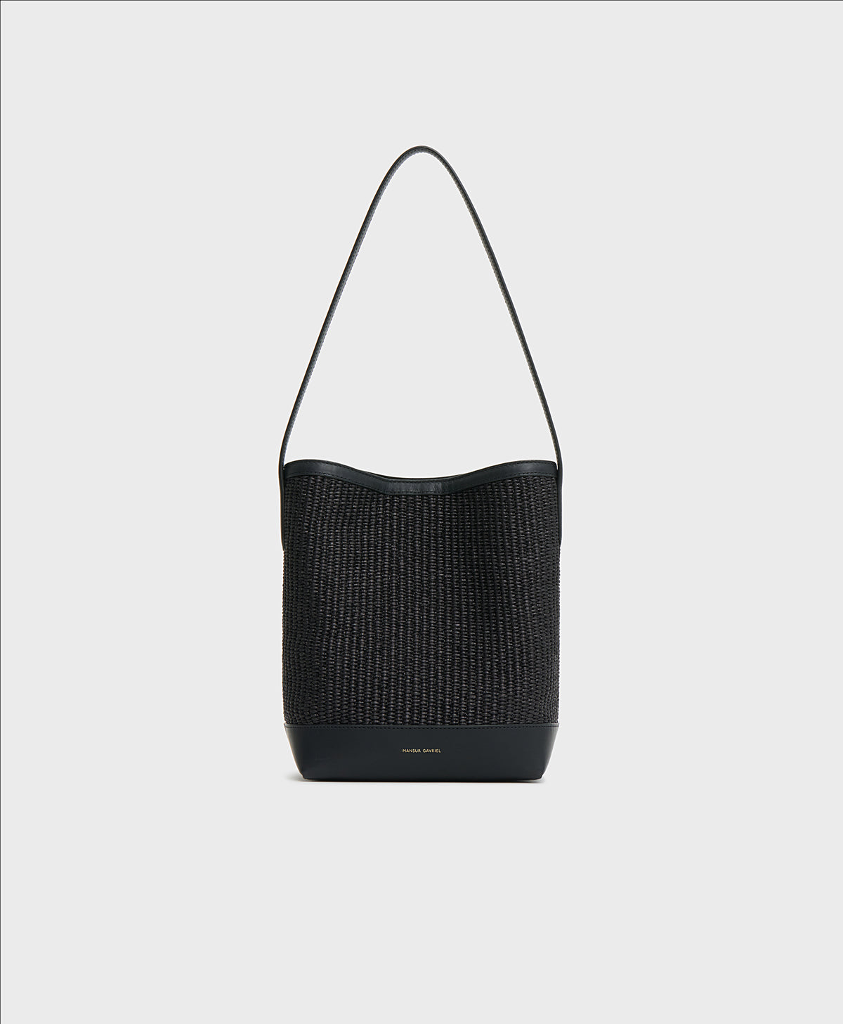 Small Everyday Cabas - Black Raffia