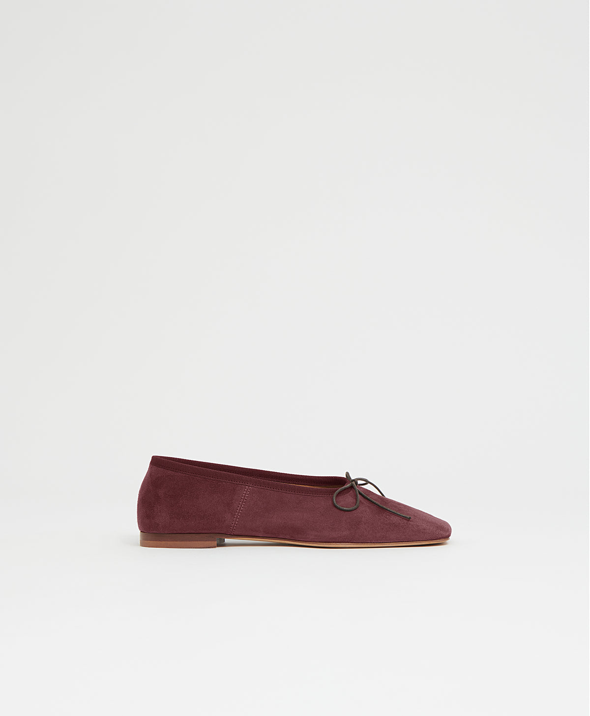 Square Toe Ballerina - Plum