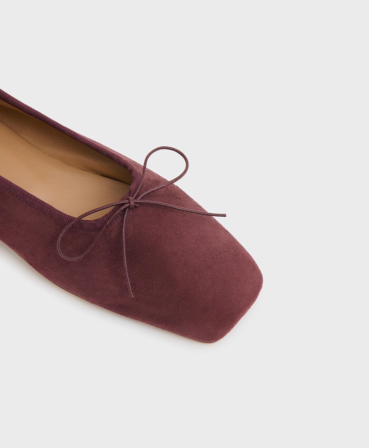 Square Toe Ballerina - Plum