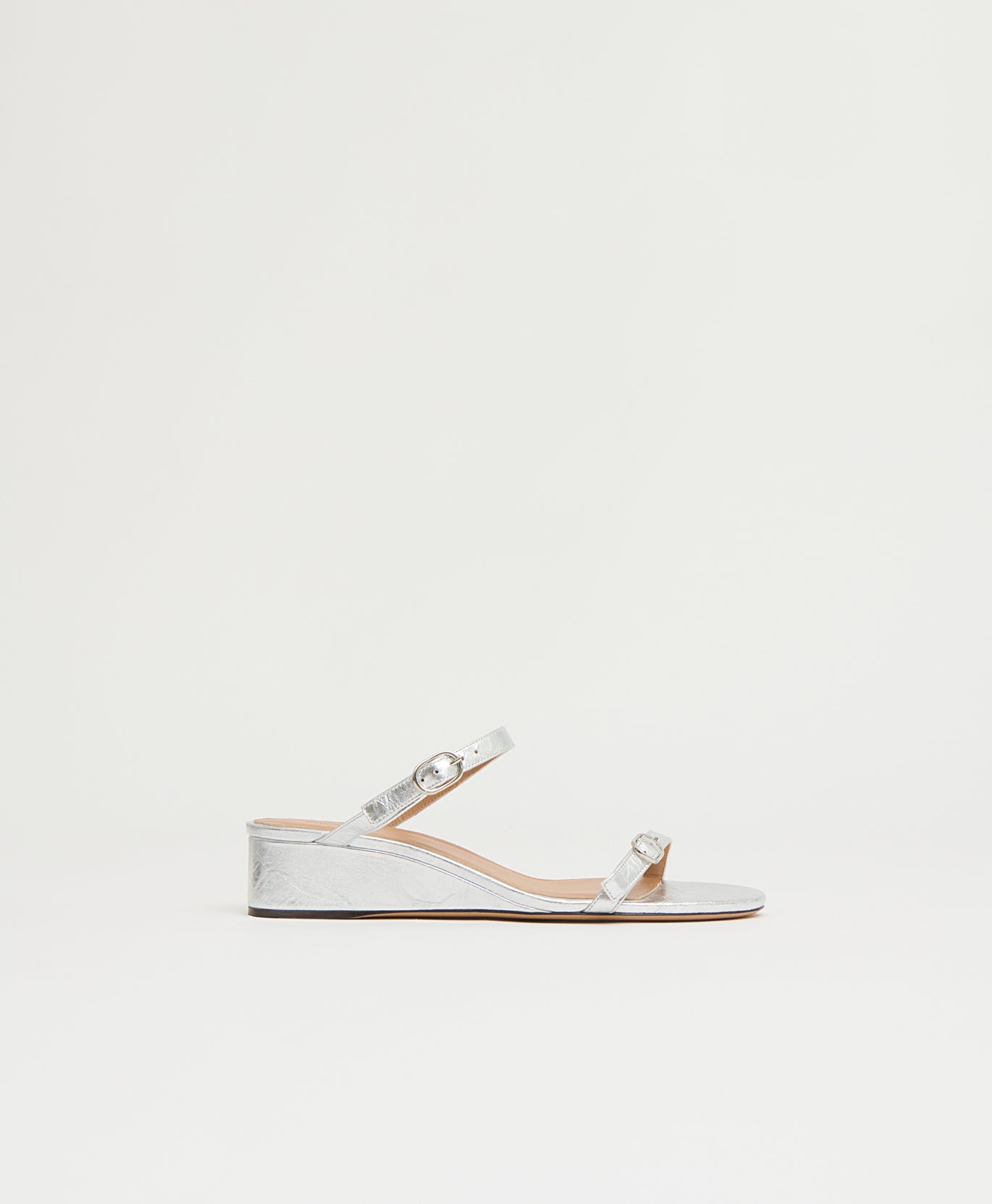 Zeppa Sandal - Crinkled Silver
