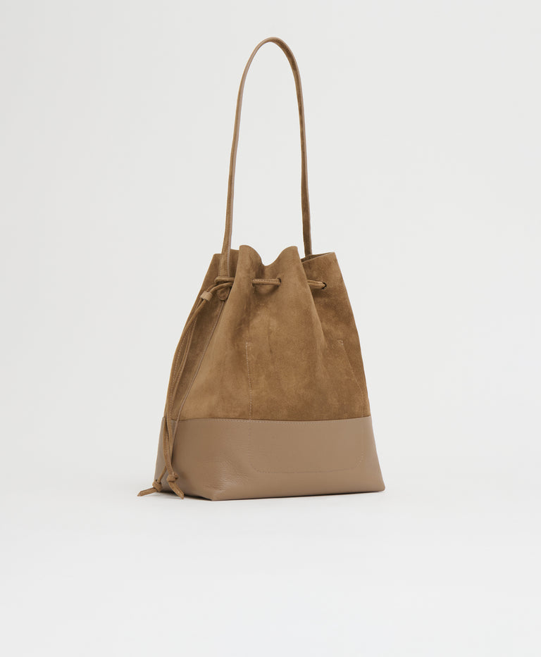 Drawstring Cabas - Anise Suede/Anise