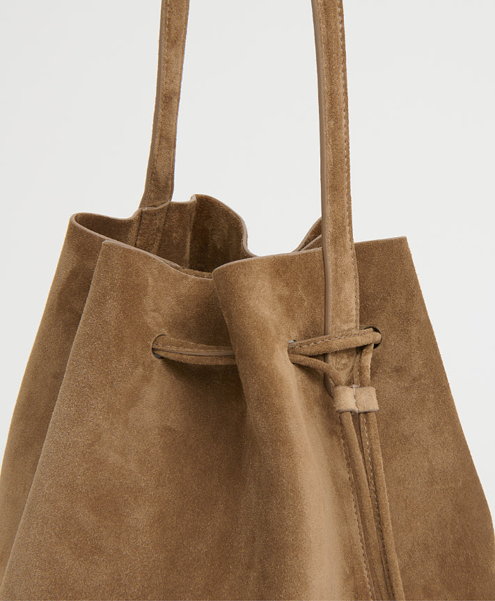 Drawstring Cabas - Anise Suede/Anise