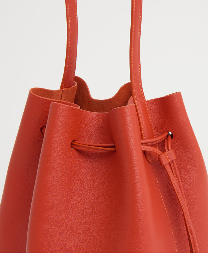 Drawstring Cabas - Pomodoro/Black