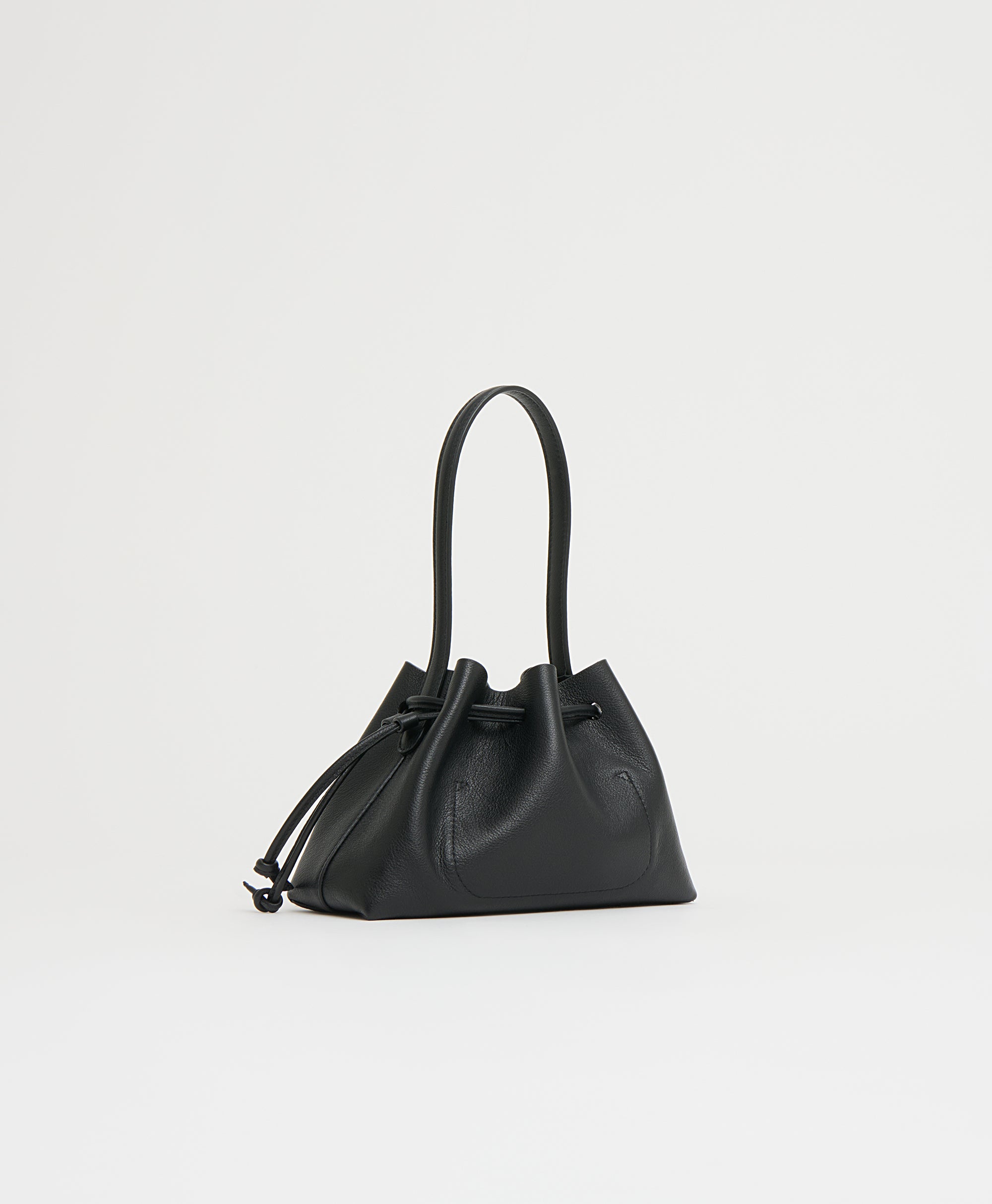 Drawstring Pouchette - Black