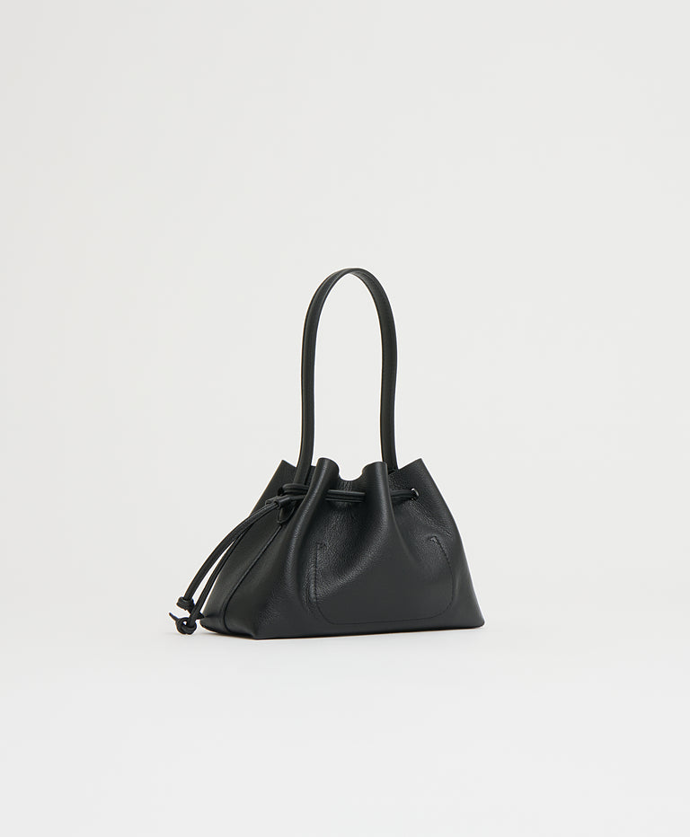 Drawstring Pouchette - Black