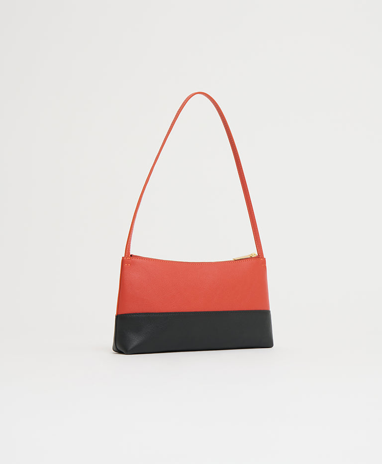Gaia Shoulder Bag - Pomodoro/Black
