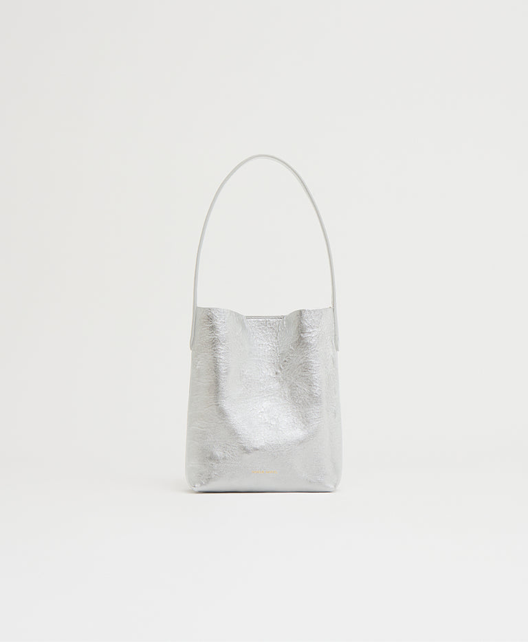 Mini Everyday Cabas - Crinkle Silver