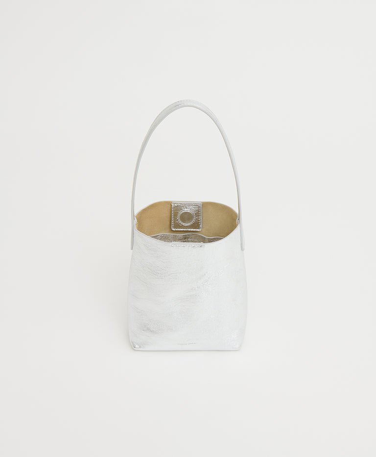 Mini Everyday Cabas - Crinkle Silver