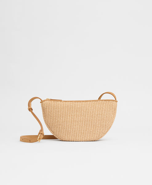 Moon Sling - Natural Raffia/Budino Suede