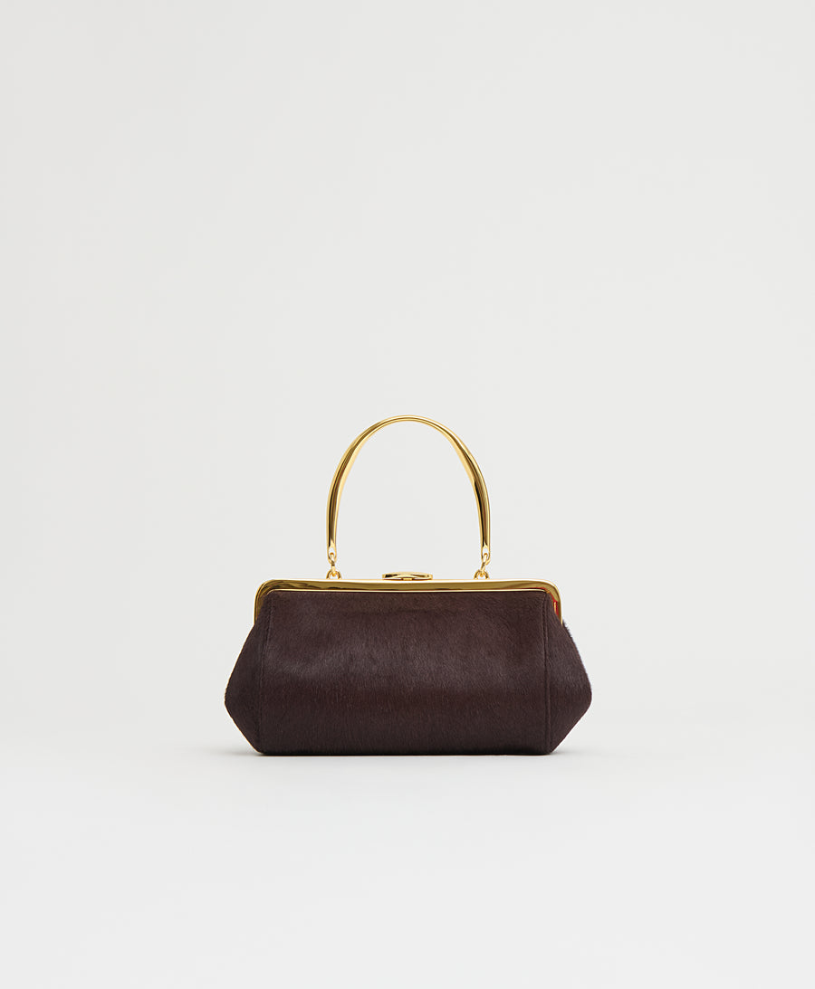 Pina Evening Bag - Plum Ponyhair view 1