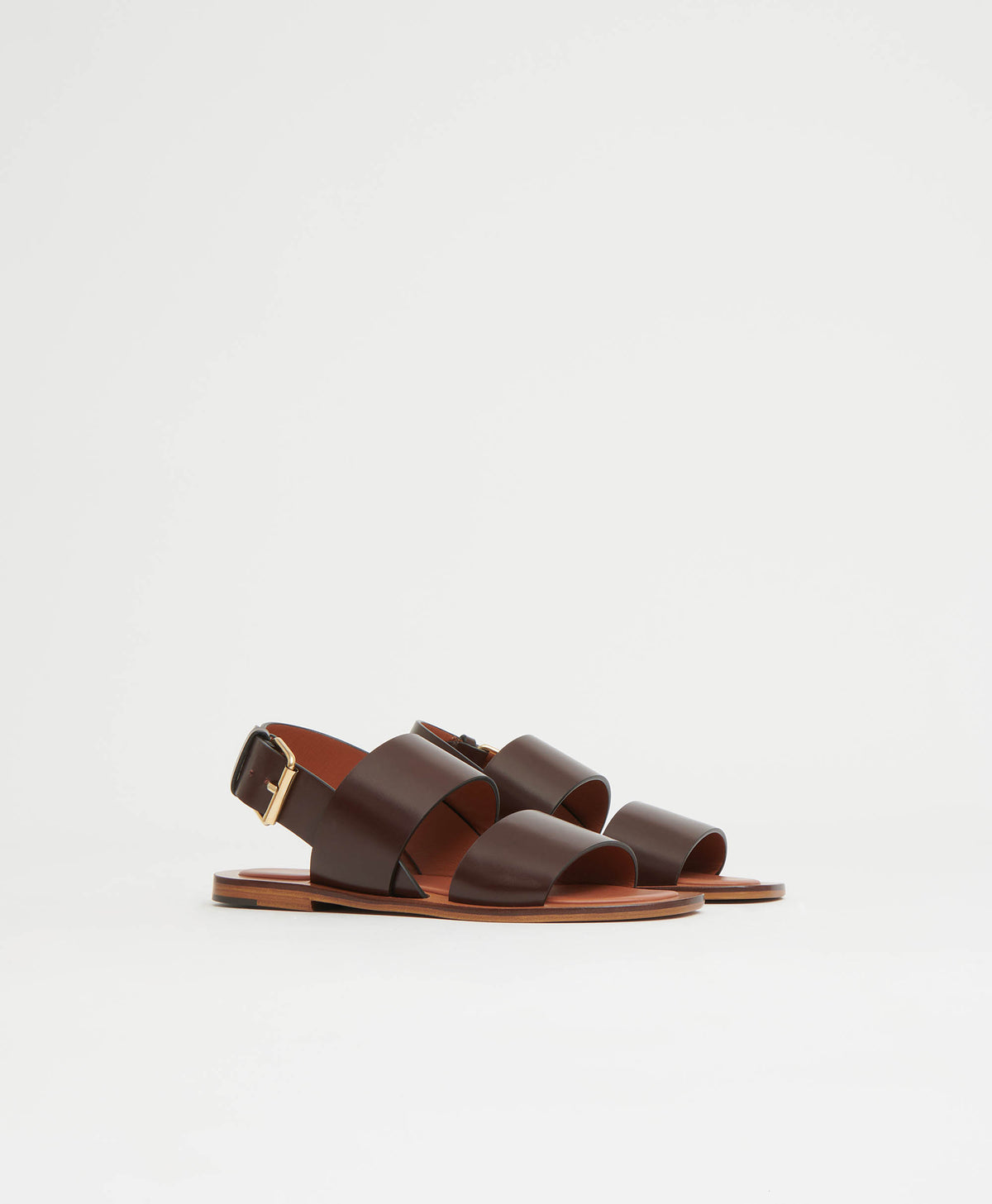 Double Strap Sandal  -  Chocolate