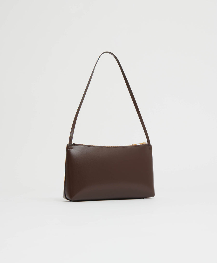 Gaia Shoulder Bag  -  Chocolate/Warm Grey