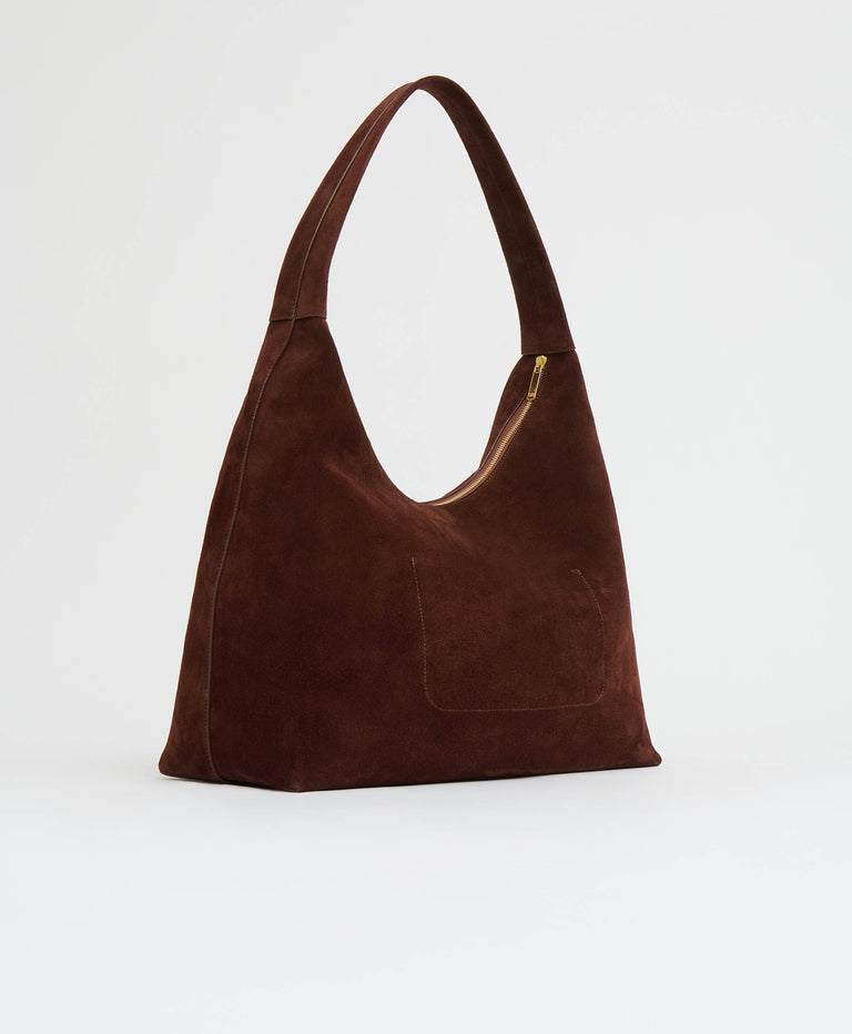 Maxi Candy Hobo  -  Chocolate Suede