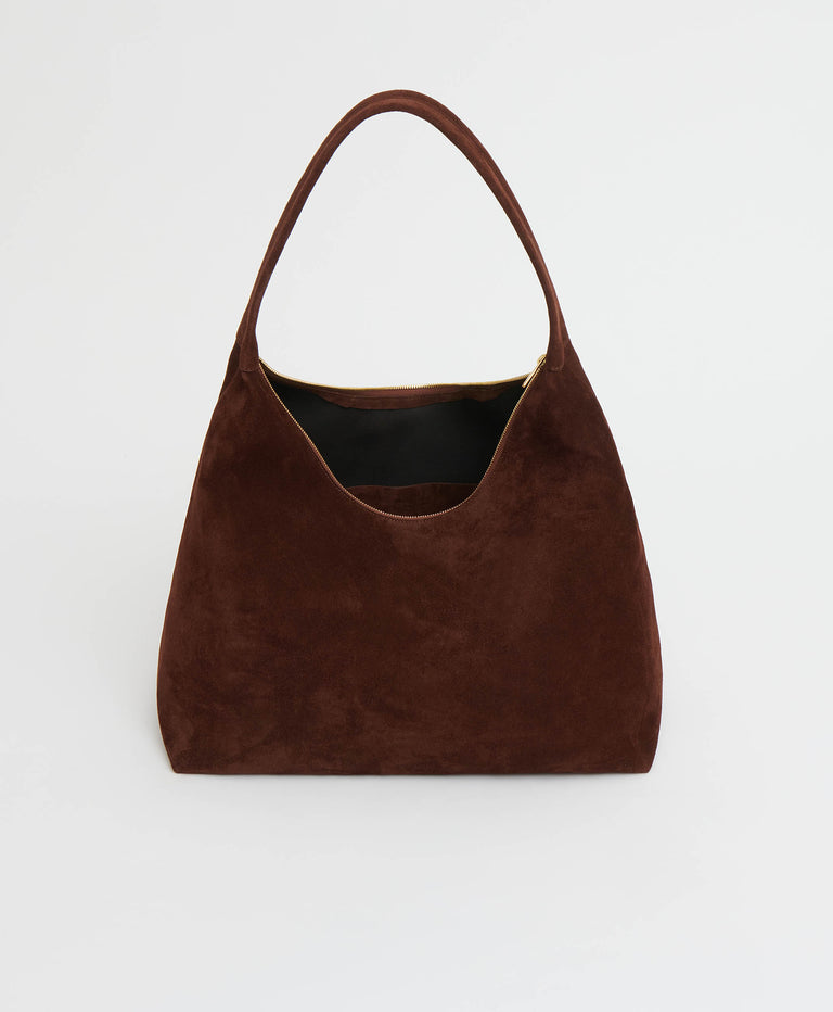 Maxi Candy Hobo  -  Chocolate Suede