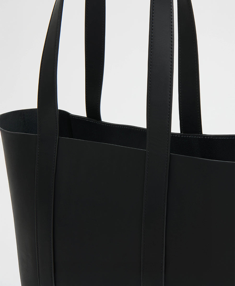 Medium North/South Tote - Black