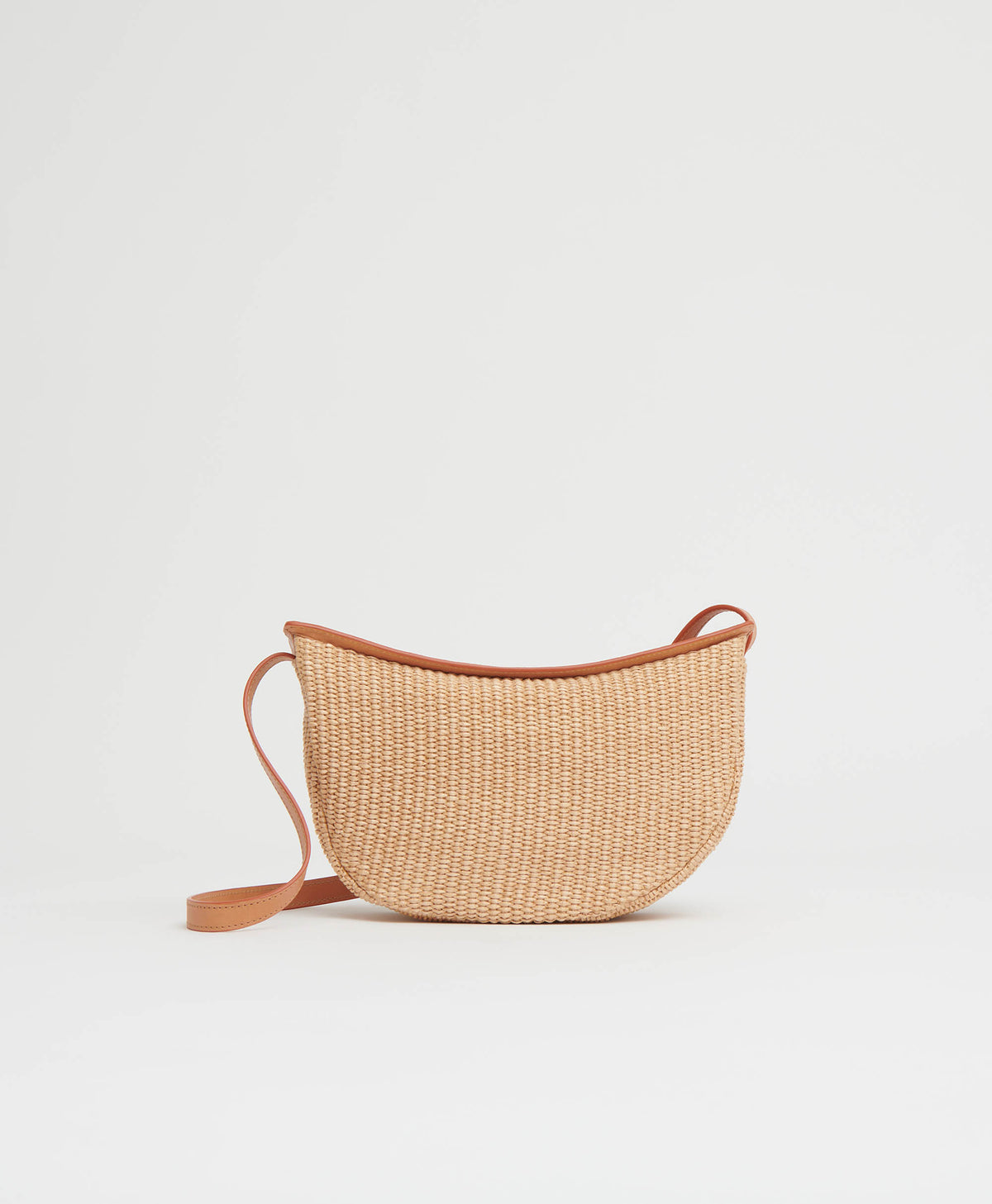Moon Sling Bag  -  Natural Raffia