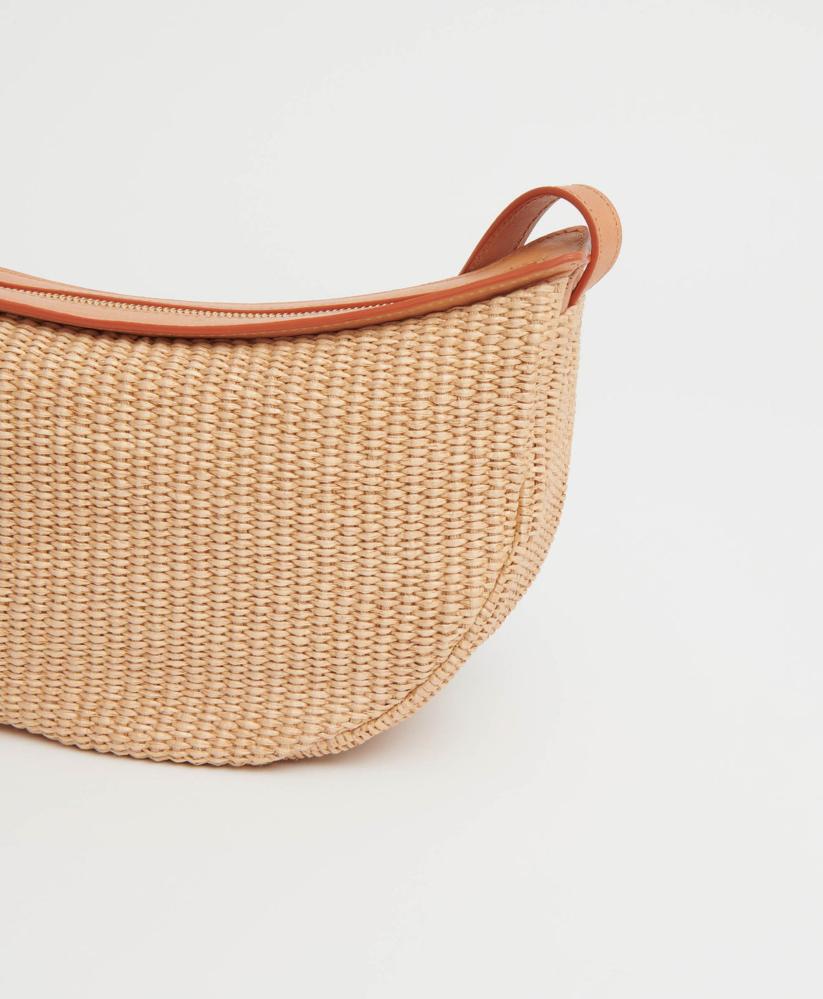 Moon Sling Bag  -  Natural Raffia