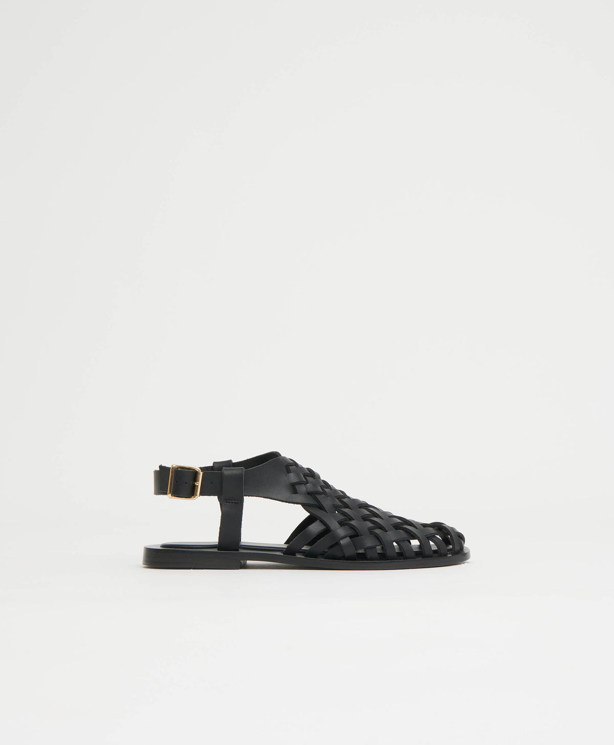 Woven Sandal  -  Black
