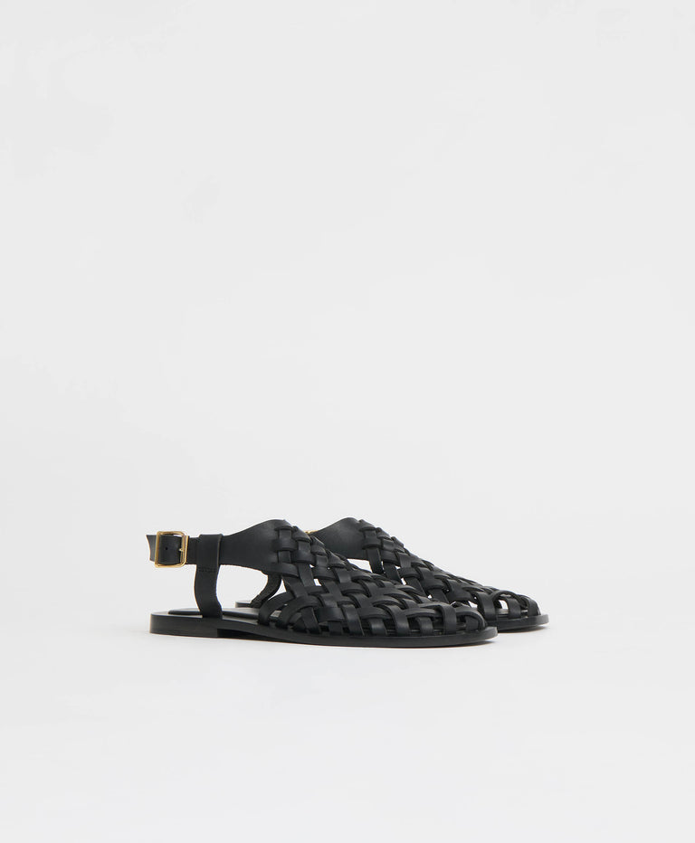 Woven Sandal - Black