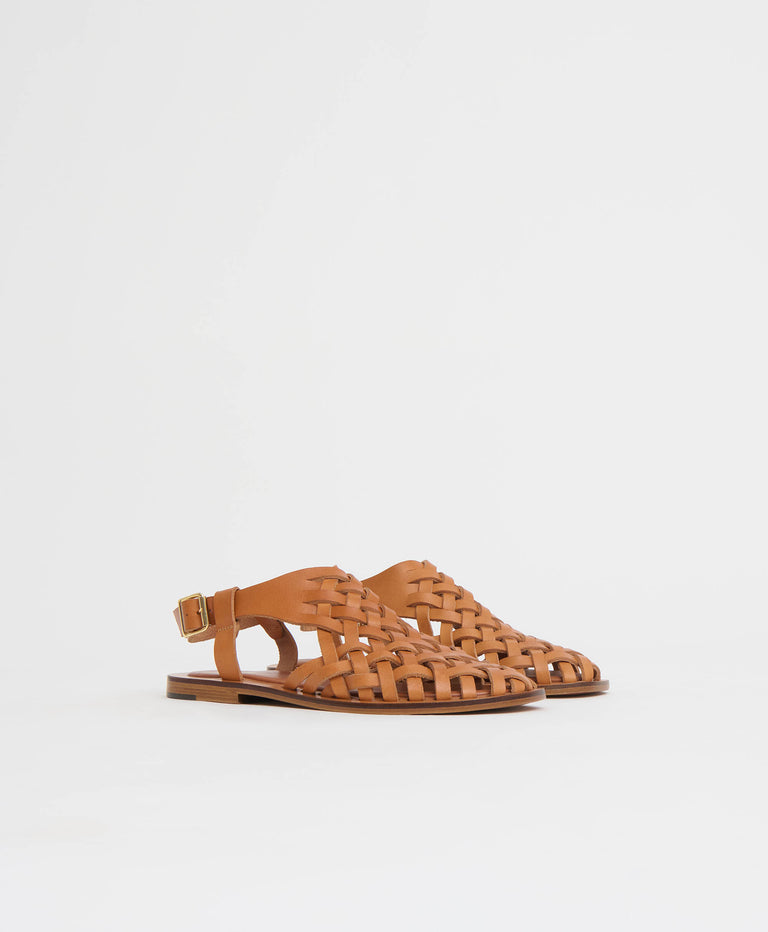 Woven Sandal - Cammello