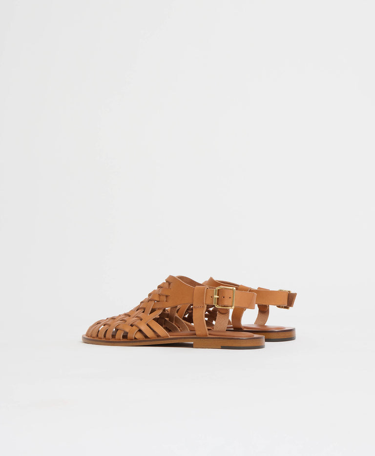 Woven Sandal - Cammello