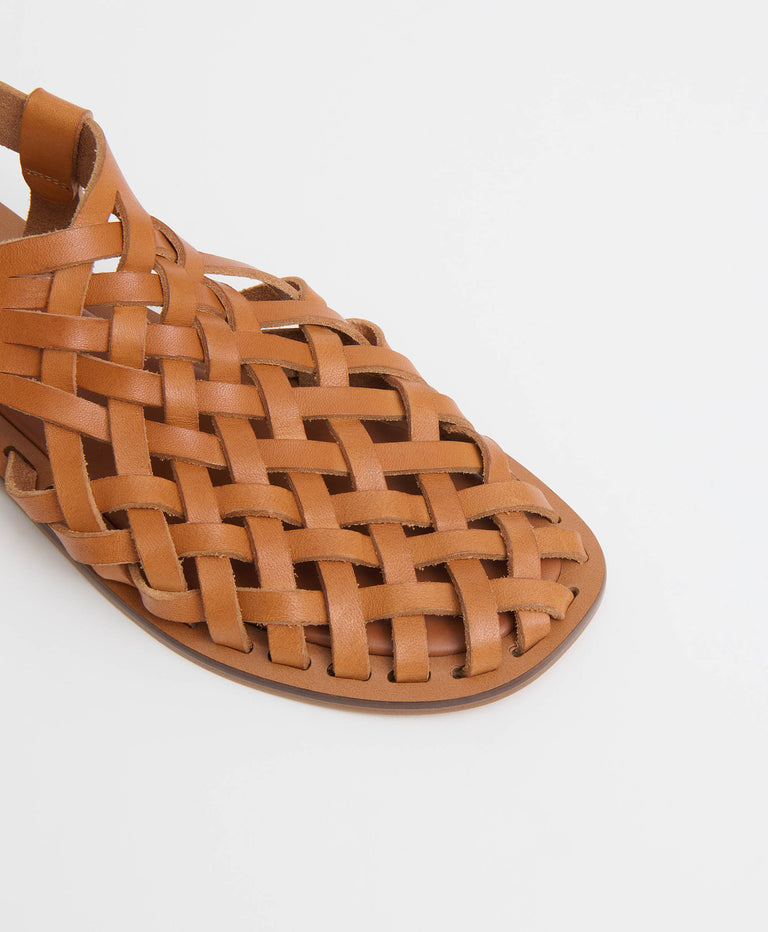 Woven Sandal - Cammello