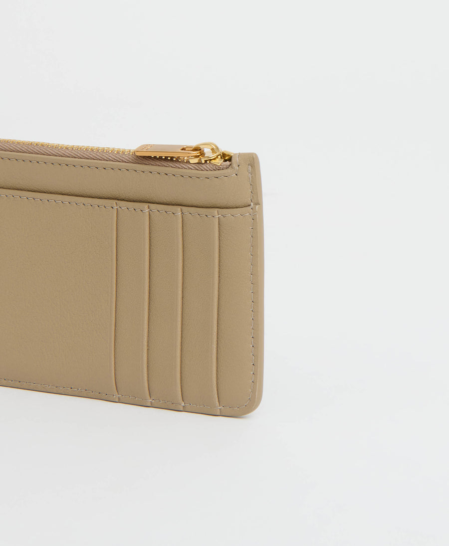 Zip Card Holder  -  Warm Grey