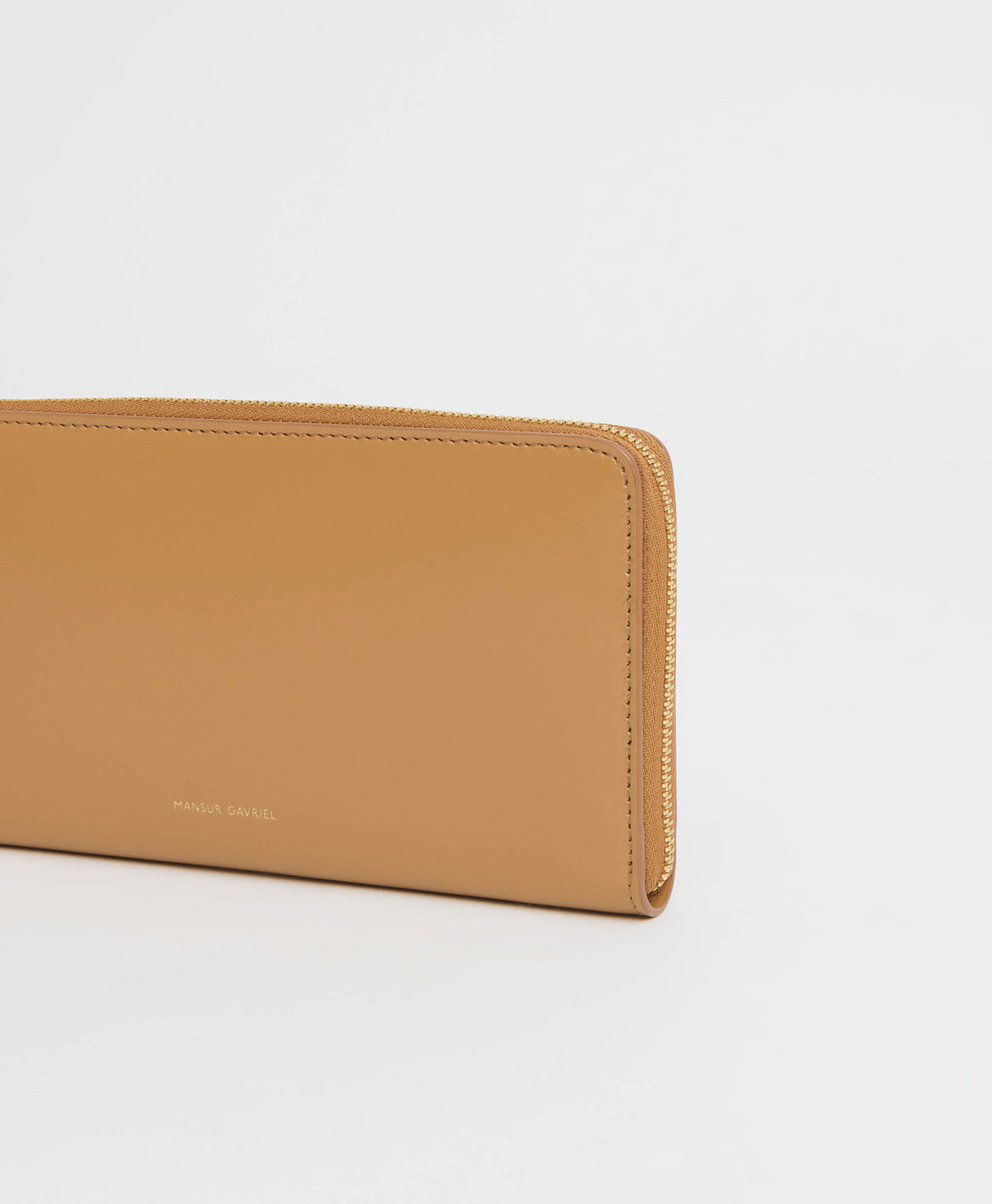 Zip Continental Wallet  -  Caramel/Black