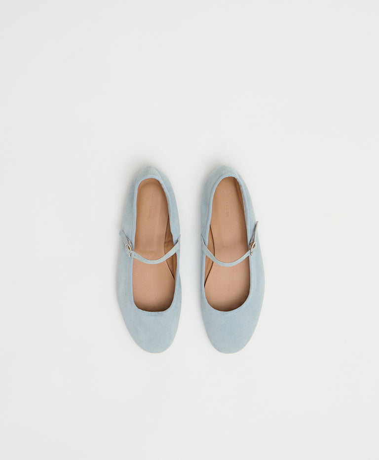 Dance Mary Jane - Baby Blue Suede