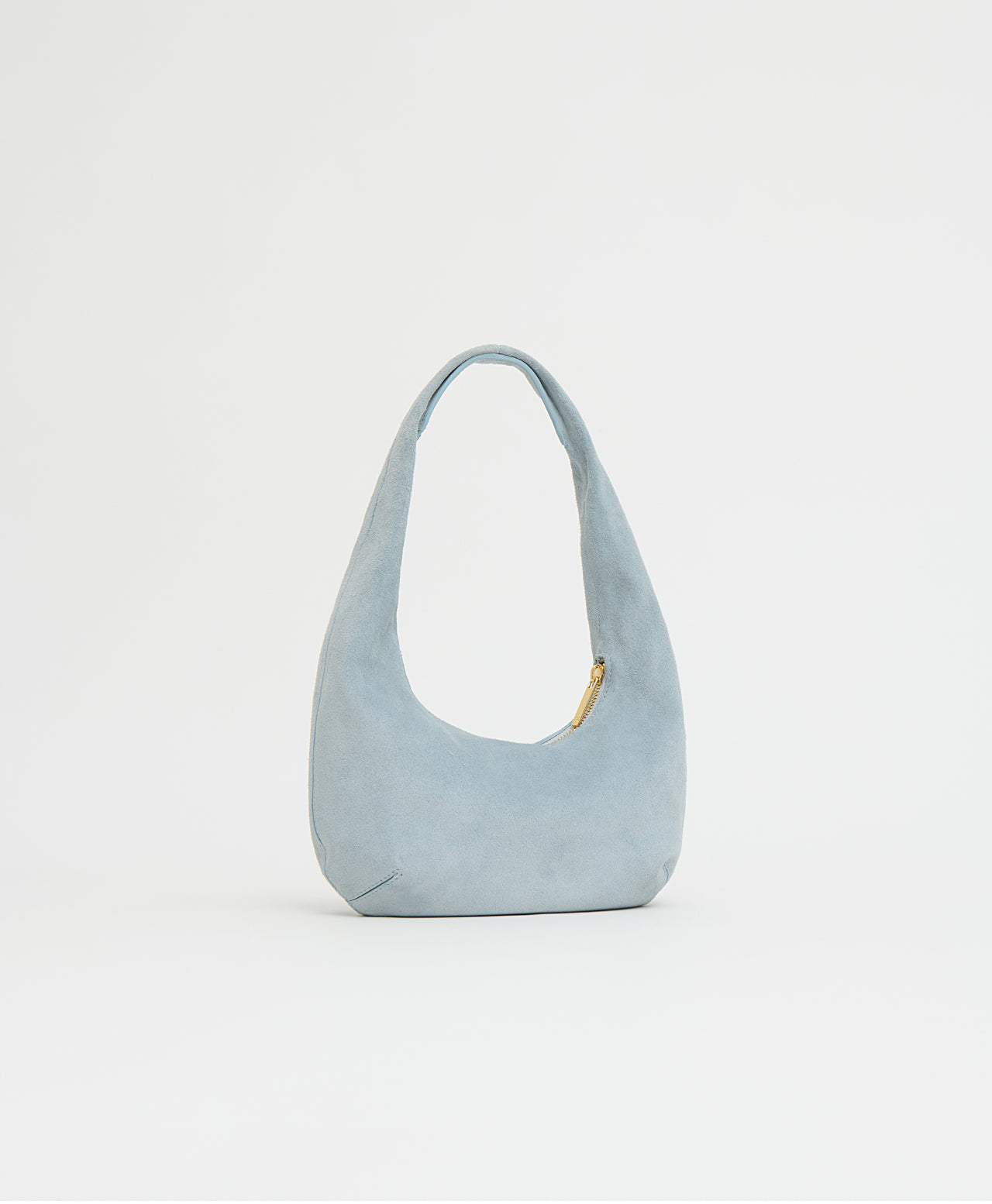 Mini Gnocchi Bag - Baby Blue Suede
