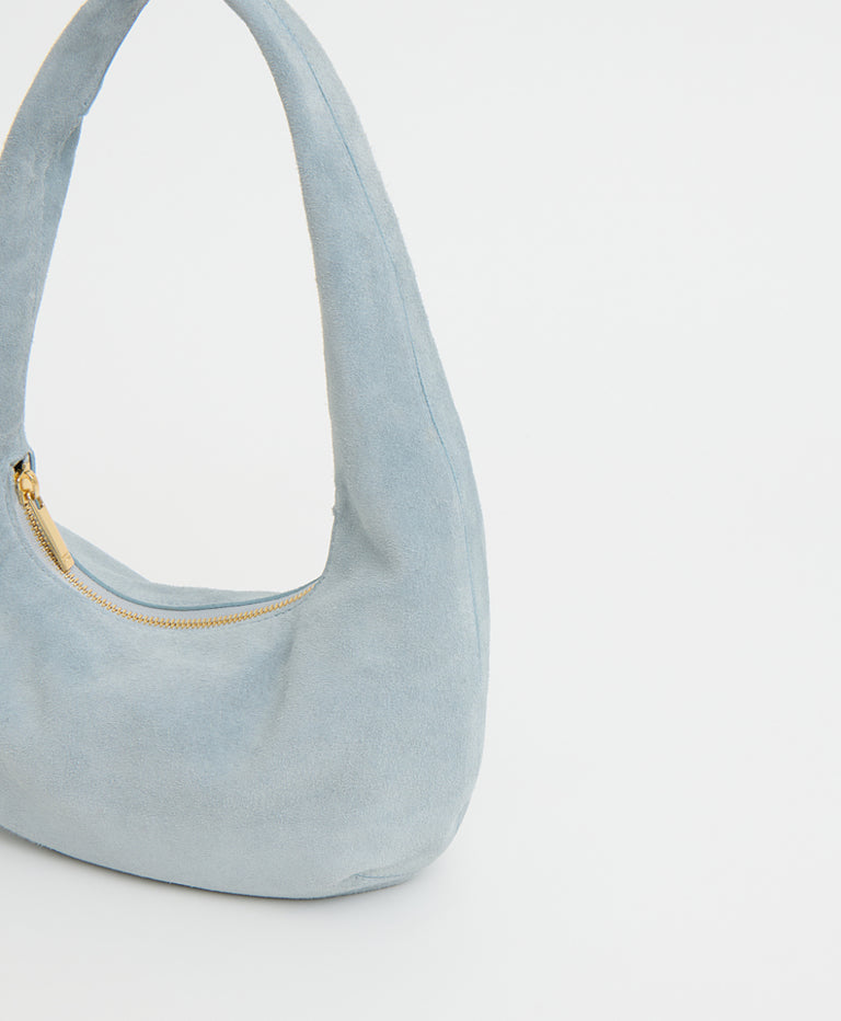 Gnocchi Bag - Baby Blue Suede