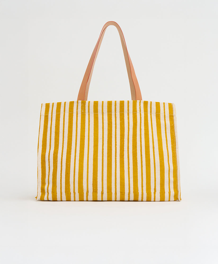 Limited Edition Pascucci Riga Tote - Yellow Stripe view 1