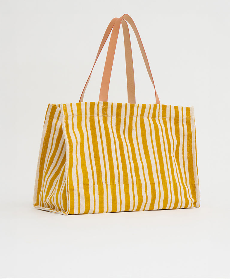 Limited Edition Pascucci Riga Tote - Yellow Stripe