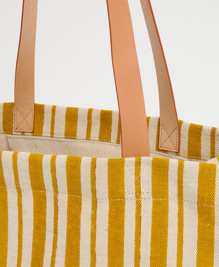 Limited Edition Pascucci Riga Tote - Yellow Stripe