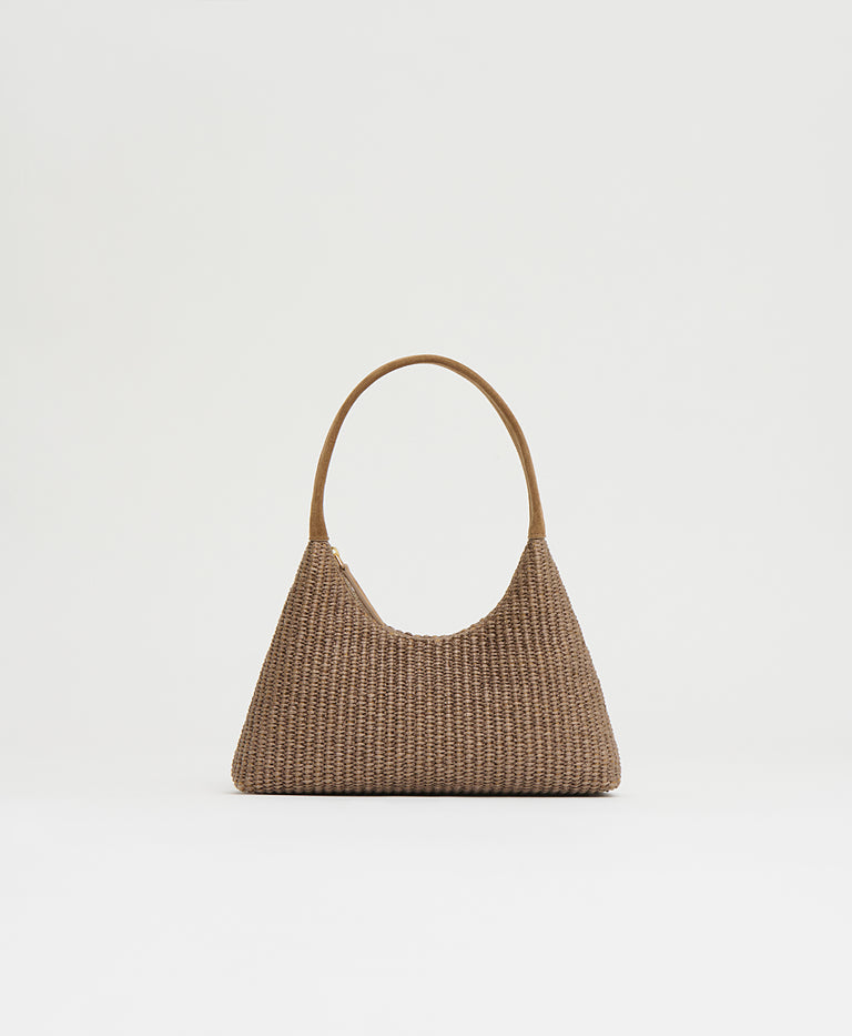 Mini Candy Bag - Anise Raffia/Anise Suede