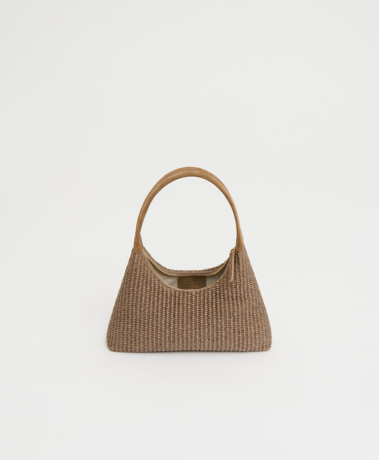 Mini Candy Bag - Anise Raffia/Anise Suede