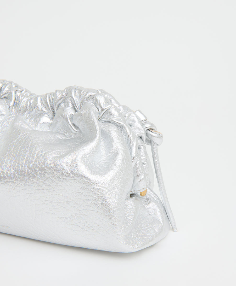 Mini Cloud Clutch - Tumbled Silver