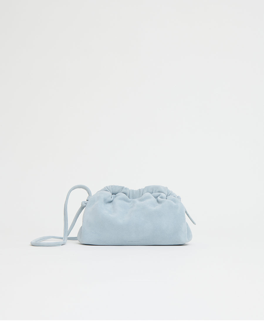 Mini Cloud Clutch - Baby Blue Suede view 1