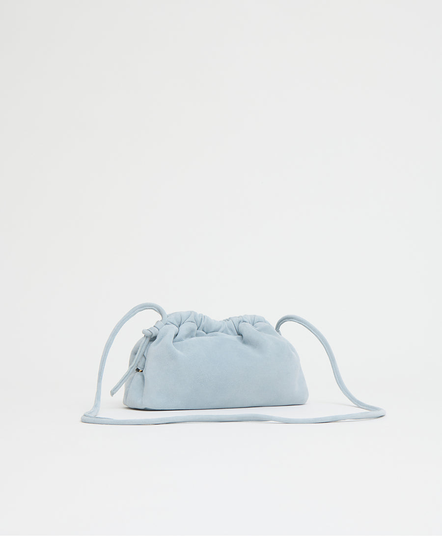 Mini Cloud Clutch - Baby Blue Suede view 2