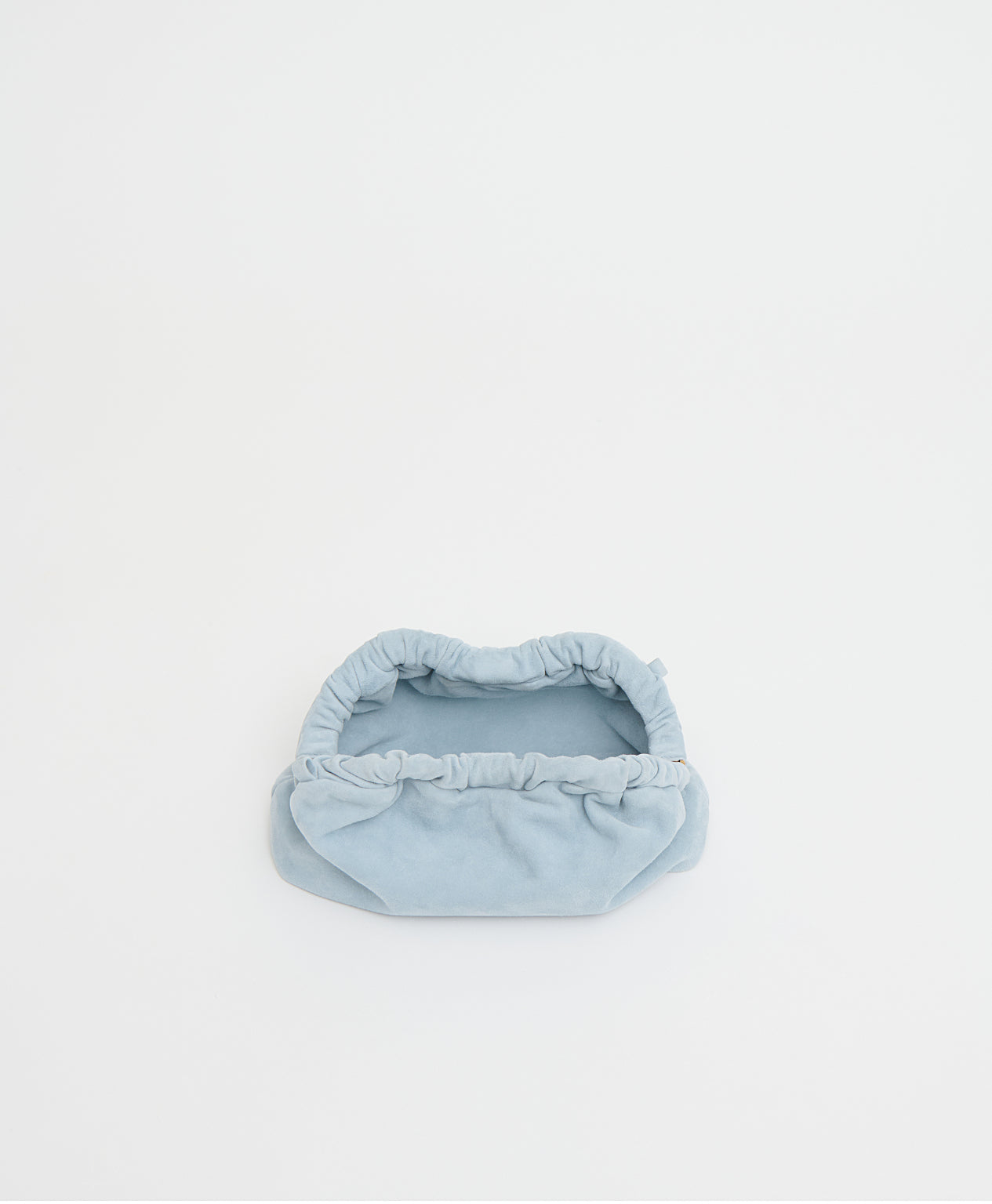 Mini Cloud Clutch - Baby Blue Suede