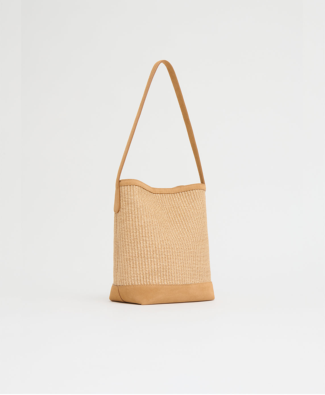 Small Everyday Cabas - Natural Raffia/Budino Suede view 2