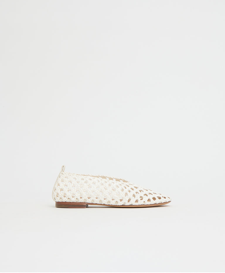 Woven Ballerina - White