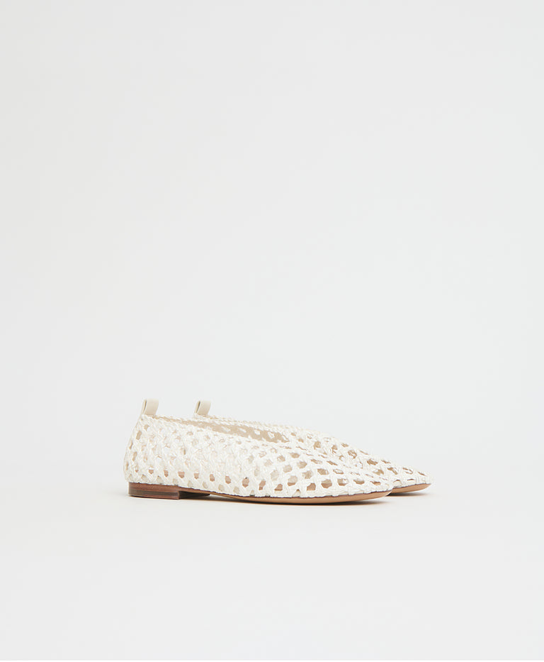 Woven Ballerina - White