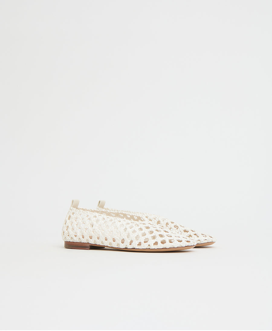 Woven Ballerina - White view 2
