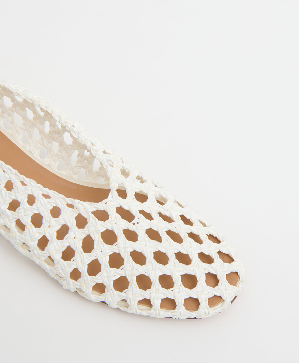 white flat dress shoes Woven Ballerina White Lace Cotton Cover-up a natural make HighMargin Color:Dark Navy Sky Blue