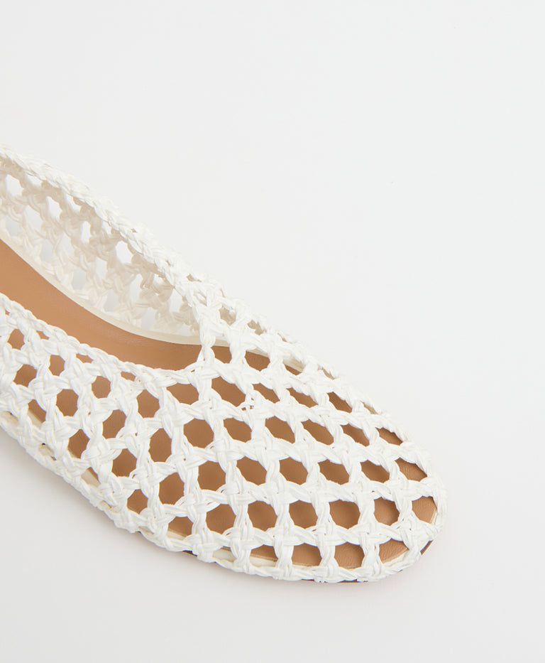 Woven Ballerina - White