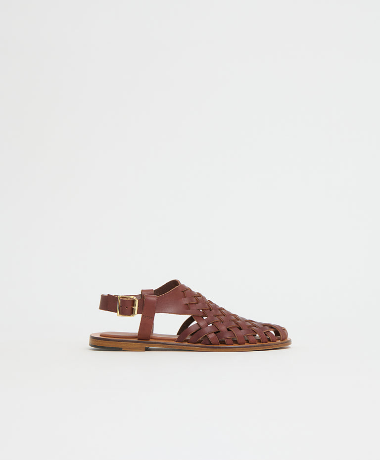 Woven Sandal - Chocolate