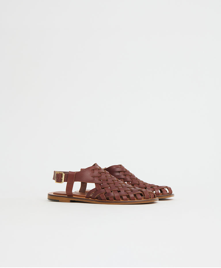 Woven Sandal - Chocolate