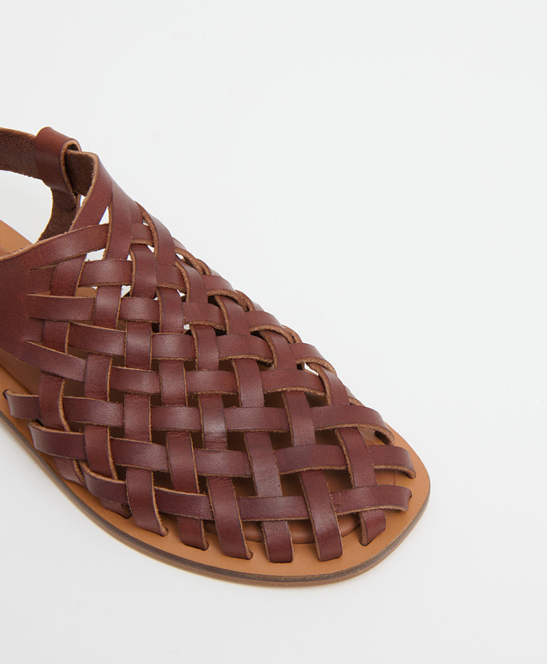 Woven Sandal - Chocolate